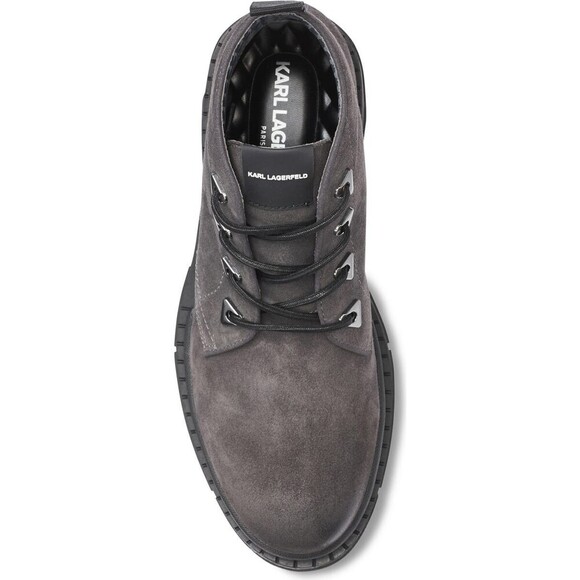 Karl Lagerfeld Paris Chukka Boots Mens US 9.5 Gray Suede Round Toe Ankle ZPO3751 main image 9